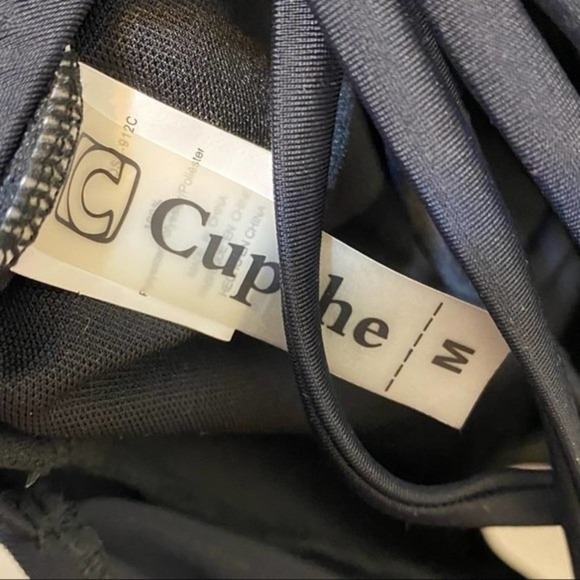 Cupshe NWT Cheeky Gal Women's Keyhole Crisscross Black Swimsuit M - Picture 3 of 9